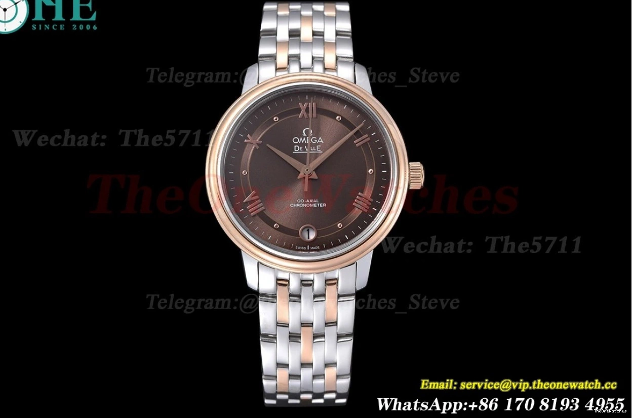 Brown MY8215 SS RG De GDF Ville 32.7mm Ladies Dial Prestige 1229